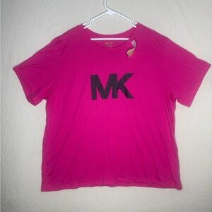 Michael Kors women’s 2X electric pink shirt NWT